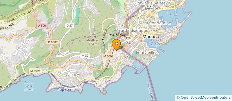 localisation de l'entreprise ASS MONEGASQUE DES HANDICAPES MOTEURS à CAP-D'AIL