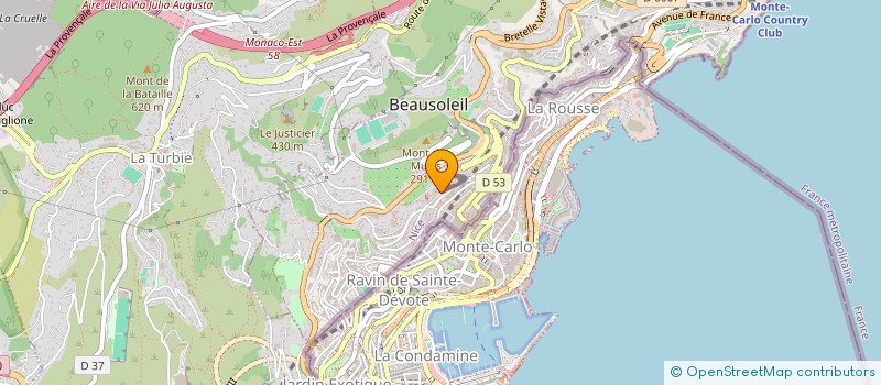 localisation de l'entreprise ASS MONEGASQUE DES HANDICAPES MOTEURS  BEAUSOLEIL