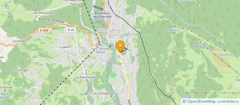 localisation de l'entreprise ASS MONTGOLFIERES CLUB DU MONT BLANC  SAINT-GERVAIS-LES-BAINS