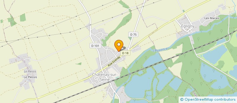 localisation de l'entreprise ASS MONTGOLFIERES EN BASSEE MONTOIS  CHATENAY-SUR-SEINE