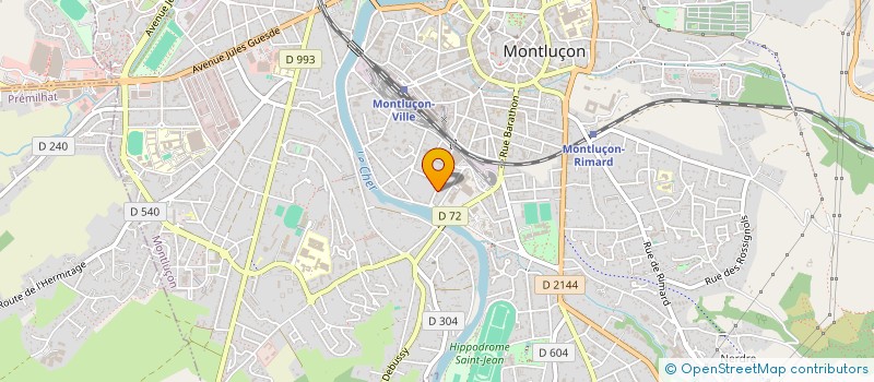 localisation de l'entreprise ASS MONTLUCONNAISE AIDE SANTE MENTALE à MONTLUCON