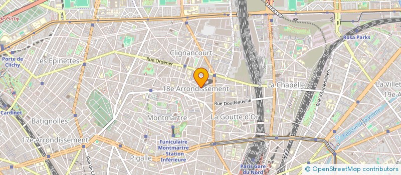 localisation de l'entreprise ASS  MONTMARTRE NATATION  PARIS