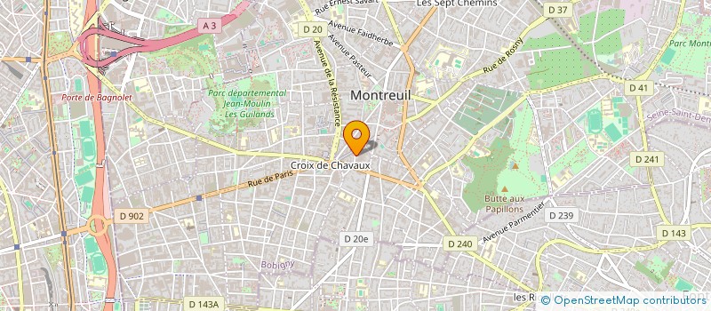 localisation de l'entreprise ASS MONTREUILLOISE BICENT REVOLUTION FR à MONTREUIL