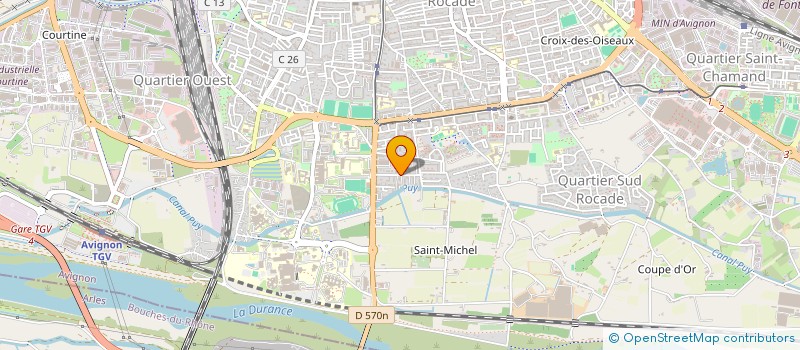 localisation de l'entreprise ASS MOSAIQUE  AVIGNON