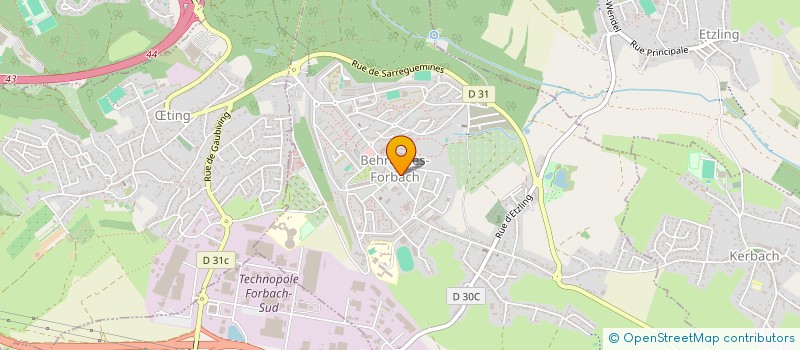 localisation de l'entreprise ASS MOSELLE EST LUTTE CONTRE TABAGISME à BEHREN-LES-FORBACH
