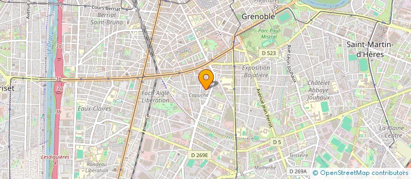 localisation de l'entreprise ASS  MOTARDS VOLANTS  GRENOBLE