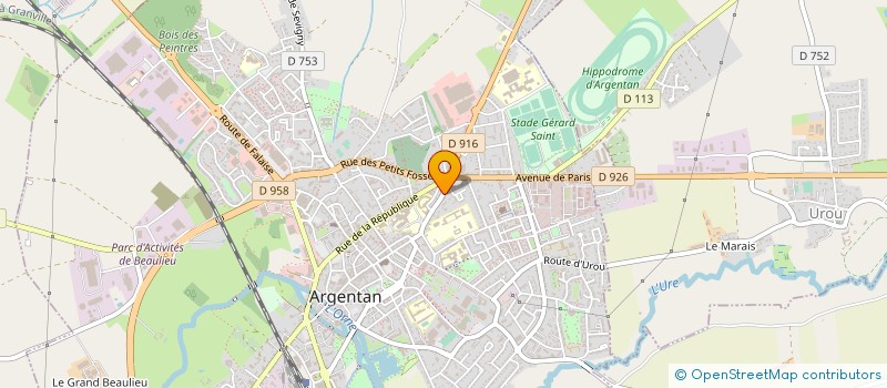 localisation de l'entreprise ASS MOTO CLUB D ARGENTAN à ARGENTAN