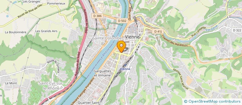localisation de l'entreprise ASS MOTO CLUB DE VIENNE à VIENNE
