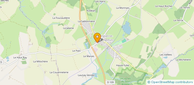 localisation de l'entreprise ASS MOTO CROSS DU VENDELAIS  CHATILLON-EN-VENDELAIS