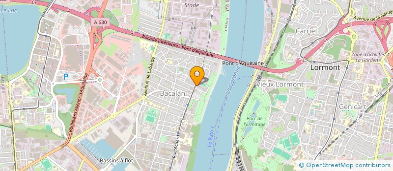 localisation de l'entreprise ASS  MOTOCULTOR PRODUCTIONS  BORDEAUX