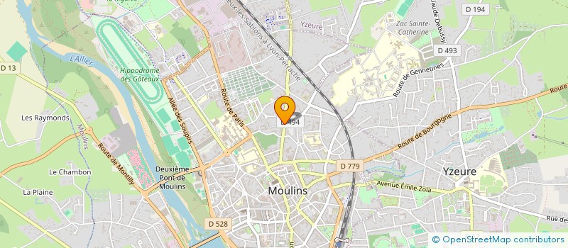 localisation de l'entreprise ASS MOULINOISE EDUCATION PROFESSIONNELLE à MOULINS