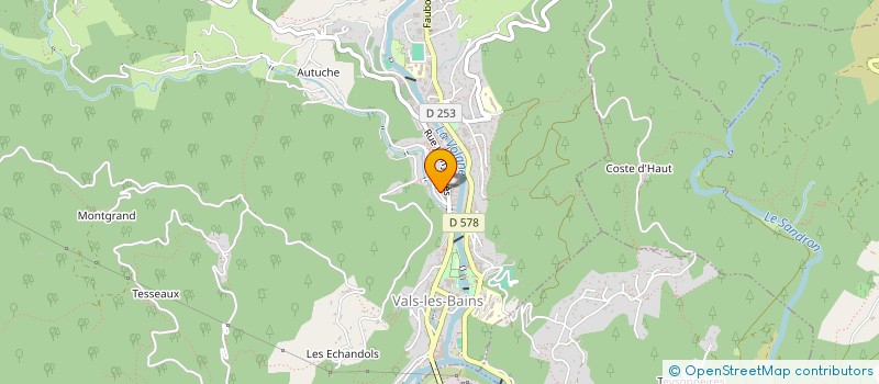 localisation de l'entreprise ASS MOUVEMENT CREATION  VALS-LES-BAINS