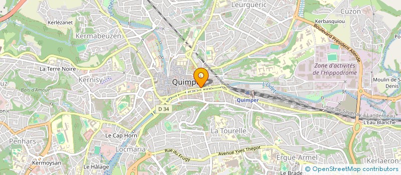 localisation de l'entreprise ASS MOUVEMENT EUCHARISTIQUE DES JEUNES à QUIMPER