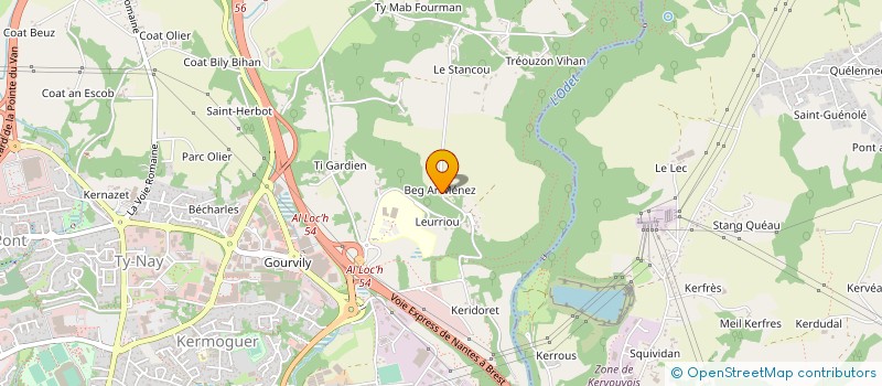localisation de l'entreprise ASS MPMP à QUIMPER