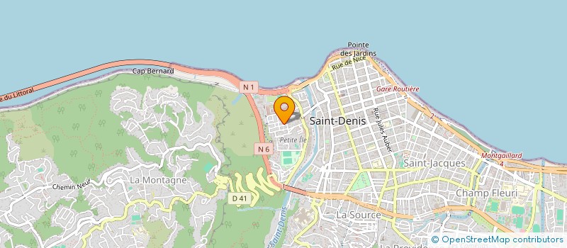 localisation de l'entreprise ASS MULTI SERVICES ET PROXIMITE REUNION à SAINT-DENIS