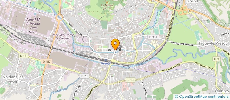 localisation de l'entreprise ASS MUN INITIATION ARTS DESSIN PEINTURE  VESOUL