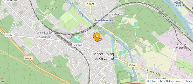 localisation de l'entreprise ASS MUNICIP ACTION SOCIAL AMAS à MORET-LOING-ET-ORVANNE