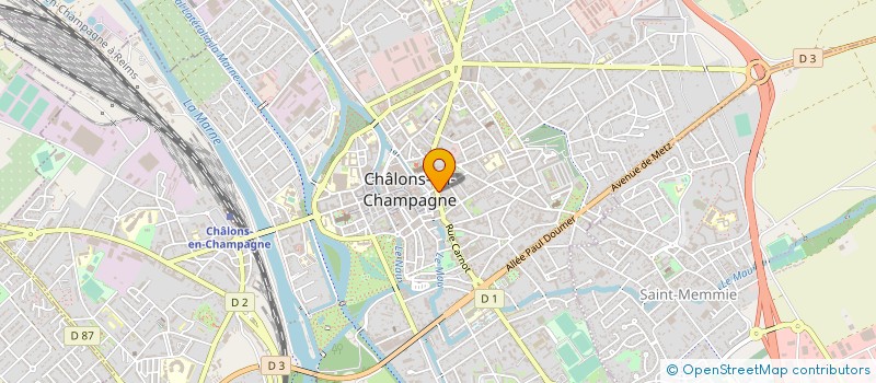 localisation de l'entreprise ASS MUNICIPALE SPORTS ET LOISIRS  CHALONS-EN-CHAMPAGNE