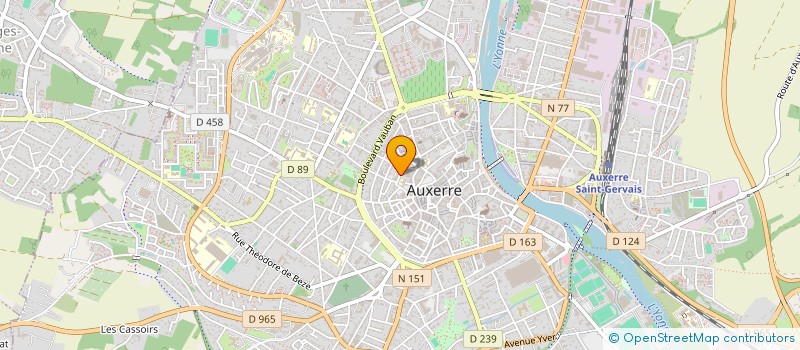 localisation de l'entreprise ASS MUNICIPALE TROISIEME AGE à AUXERRE