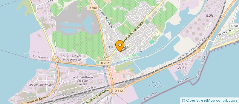 localisation de l'entreprise ASS MUSCAT RAMES à FRONTIGNAN