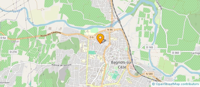 localisation de l'entreprise ASS MUSCLES ET FITNESS à BAGNOLS-SUR-CEZE