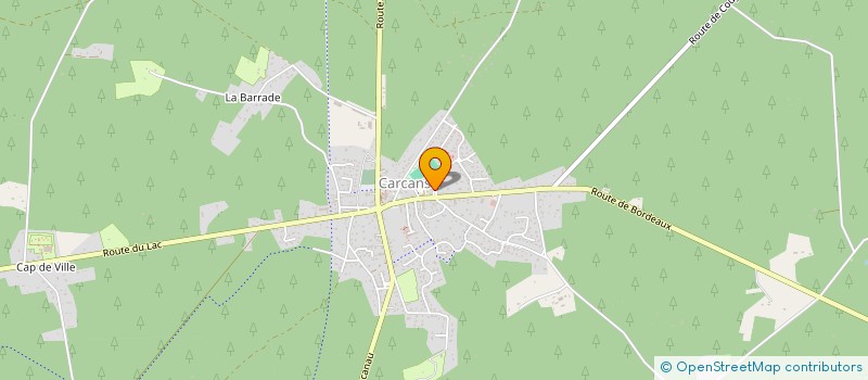 localisation de l'entreprise ASS MUSCU TOP FORM  CARCANS