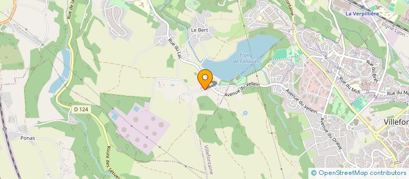 localisation de l'entreprise ASS MUSEE DE LA VIE RURALE DAUPHINOISE  SAINT-QUENTIN-FALLAVIER