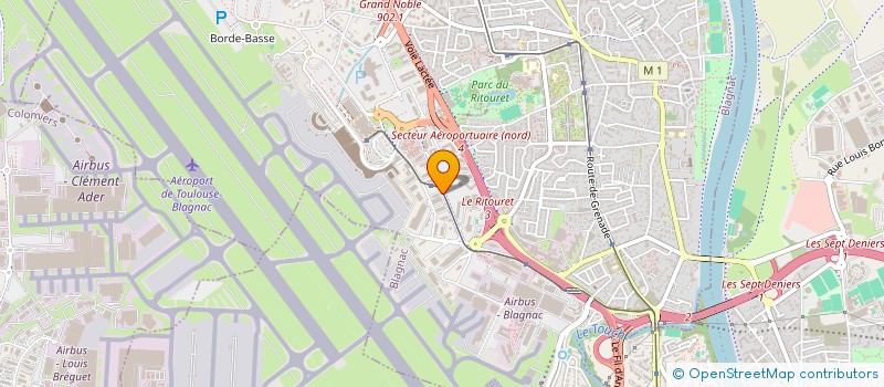 localisation de l'entreprise ASS MUSEE & HISTOIRE DU RESEAU NATIONAL à BLAGNAC