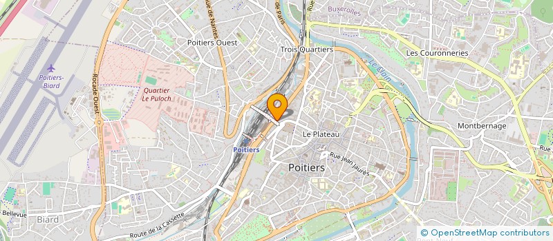 localisation de l'entreprise ASS MUSEE HISTOIRE RESEAU NATIONAL à POITIERS