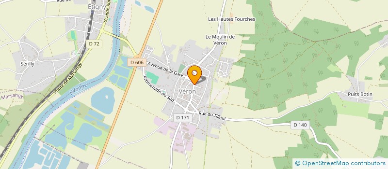 localisation de l'entreprise ASS MUSEE MEMOR RESISTANCE YONNE NORD  VERON