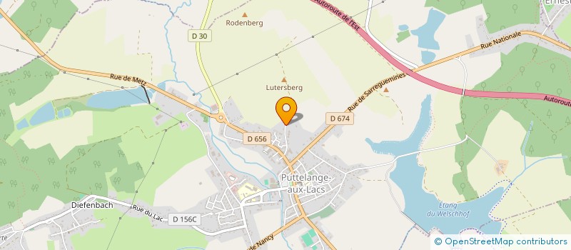 localisation de l'entreprise ASS MUSIC EVENEMENTS  PUTTELANGE-AUX-LACS