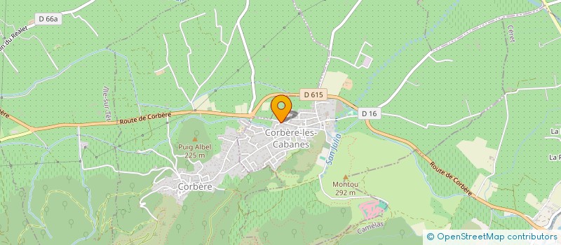 localisation de l'entreprise ASS MUSIC LOVE  CORBERE-LES-CABANES