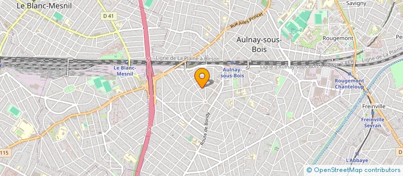 localisation de l'entreprise ASS MUSICALE AULNAYSIENNE POUR LES PETITS à AULNAY-SOUS-BOIS