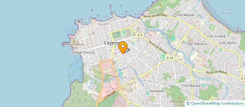 localisation de l'entreprise ASS MUSICALE DE LA LIRE CAYENNAISE  CAYENNE