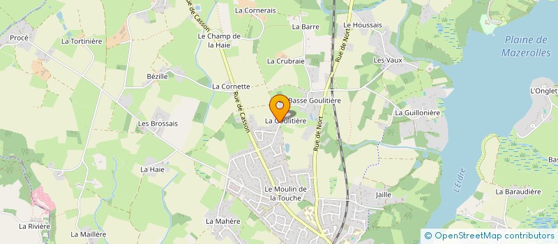 localisation de l'entreprise ASS MUSICALE PRO ARTE DE SUCE SUR ERDRE  SUCE-SUR-ERDRE