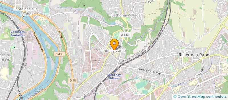 localisation de l'entreprise ASS MUSICALE SUR DEUX NOTES à SATHONAY-CAMP