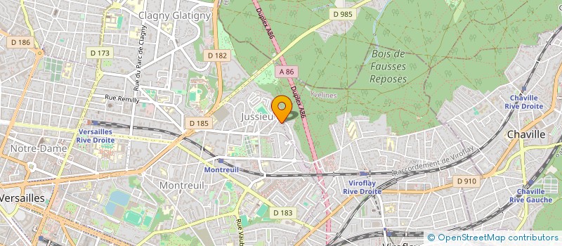 localisation de l'entreprise ASS MUSIQUE A JUSSIEU-MAJ à VERSAILLES