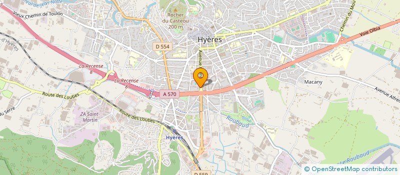 localisation de l'entreprise ASS MUSIQUE A SAINT PAUL à HYERES