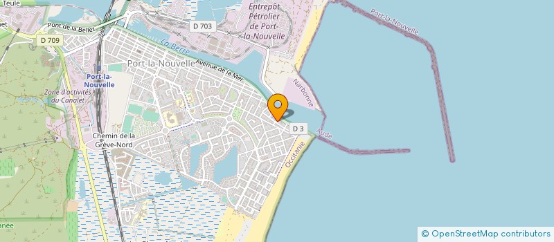 localisation de l'entreprise ASS. MUSIQUE ASSOCIATION  PORT LA NOUVELLE