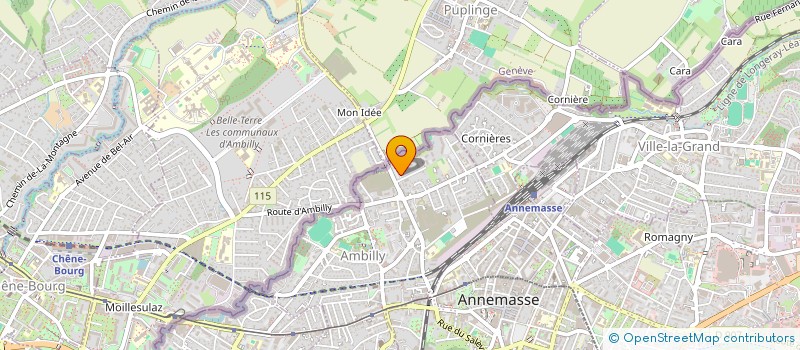 localisation de l'entreprise ASS MUSIQUE AU LOGIS  AMBILLY