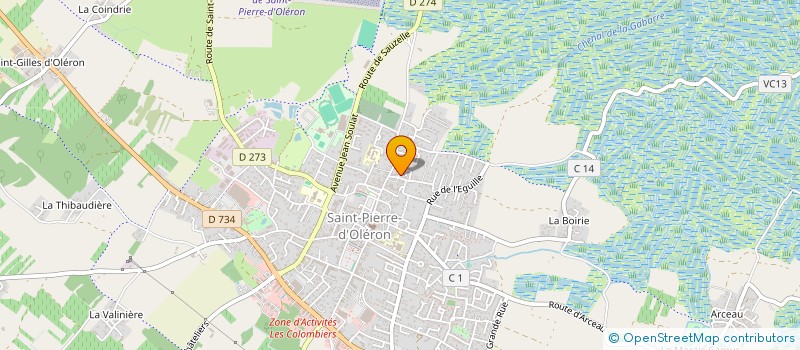 localisation de l'entreprise ASS MUSIQUE AU PAYS  DE PIERRE  LOTI  SAINT-PIERRE-D'OLERON