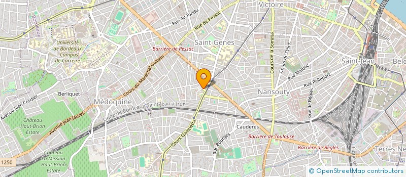 localisation de l'entreprise ASS MUSIQUE DE CHAMBRE DE BORDEAUX  TALENCE