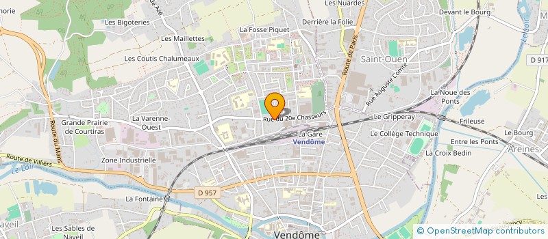 localisation de l'entreprise ASS MUSIQUE IMPROVISEE EN VENDOMOIS à VENDOME