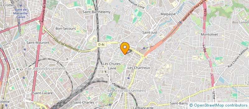 localisation de l'entreprise ASS MUSIQUE VIVANTE RUE ART CULTURE à MARSEILLE 4EME