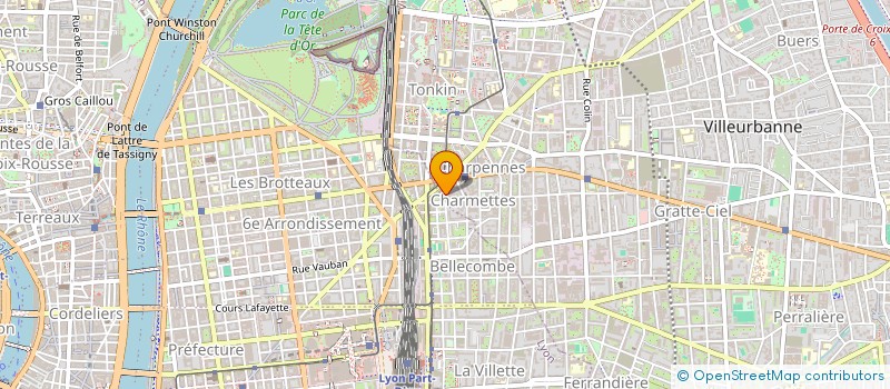 localisation de l'entreprise ASS MUSIQUER  VILLEURBANNE