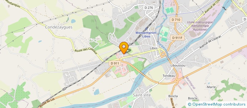 localisation de l'entreprise ASS MUSULMANS DE CONDAT  FUMEL