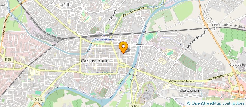 localisation de l'entreprise ASS MUT AGRI MED TRAVAIL PREVENTIVE AUDE  CARCASSONNE