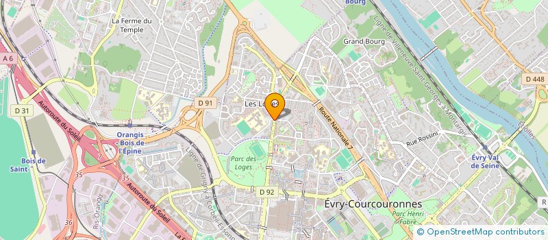 localisation de l'entreprise ASS MUTUELLE POUR LE LOGEMENTS DES JEUNE à EVRY-COURCOURONNES