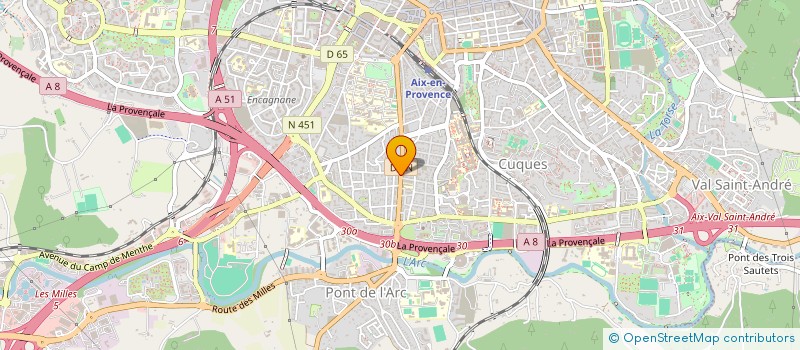 localisation de l'entreprise ASS  MUTUELLE TRAV CENT PSY MONTPERRIN  AIX-EN-PROVENCE