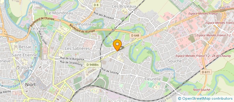 localisation de l'entreprise ASS MYOSOTIS à NIORT